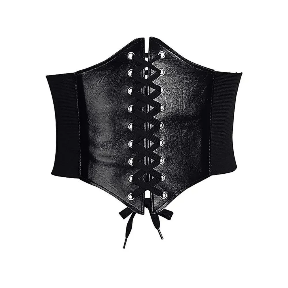 Black corset belt